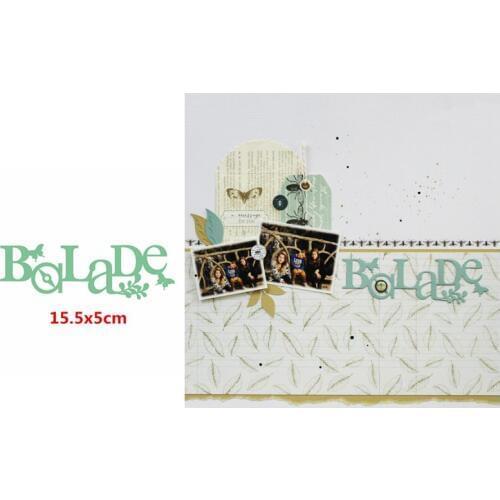 French Words Balade Letter Alphabet Metal Cutting Dies Stencil Scrapbooking Craft Making Cards DIY Paper New Arrival Dies 2019