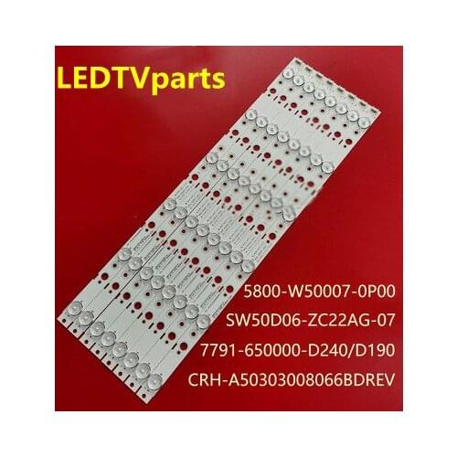 10pcs LED Backlight strip 6 lamp for SW50D06-ZC22AG-07 303SW500034 RDL500WY(QD0-505)