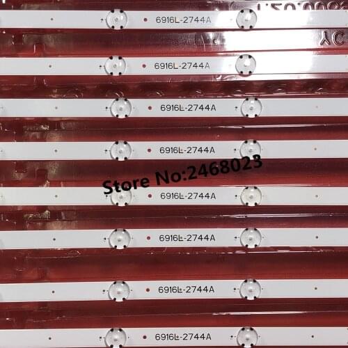 15 PCS/lot 8LED LED Backlight strip For LG 43UH620V 43UH610T 43UH610A 43UH6100 43UH630V 43UH603V 6916L-2744A AGF9046801