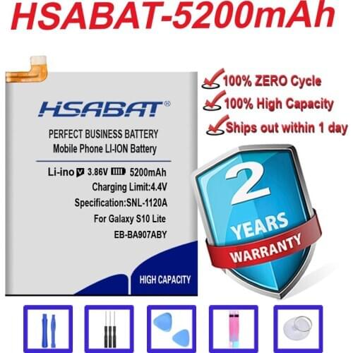 Top Brand 100% New 5200mAh EB-BA907ABY Battery for Samsung Galaxy S10 Lite S10Lite in stock
