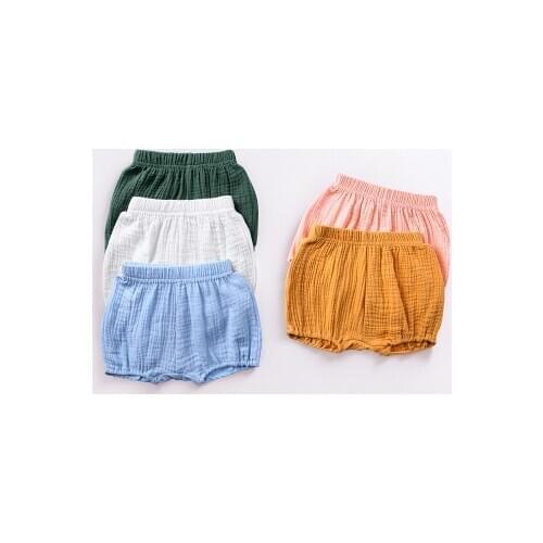 Newborn Toddler Kids Baby Boy Girl Cotton Linen Bottom Infant Bloomer baby Panties 1-4T Kids Bloomers Baby Shorts