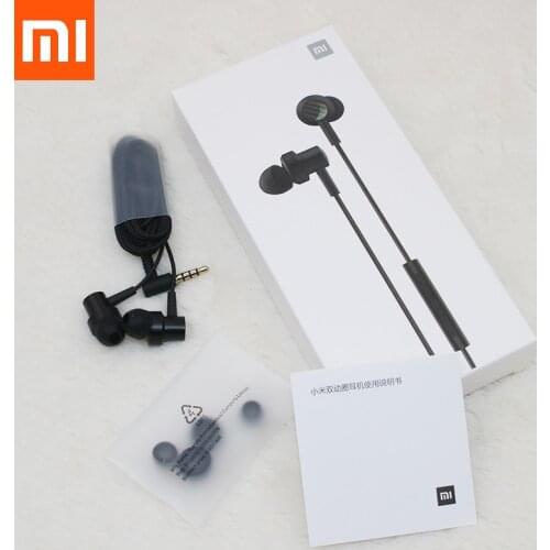 Xiaomi M11 In-ear Earphone 3.5mm Headphone With Mic Wire Control Dual Driver For Redmi Note 11 10 10X 9 9S 9T 8T 8 7 6 Pro 5A 4X