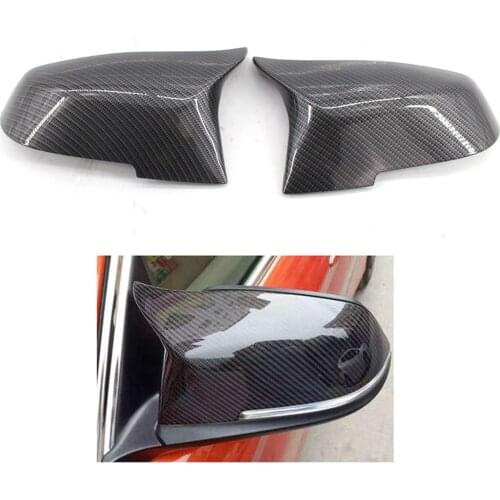 2 Pcs Replacement Carbon Fiber Mirror Covers For BMW E84 F20 F22 F30 F32 F33
