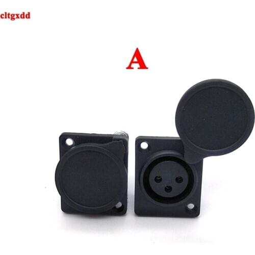 1Pcs XLR 3-Pin Waterproof Female Chassis Panel Mounting Socket Adapter Welding, Used for Power MIC Connector