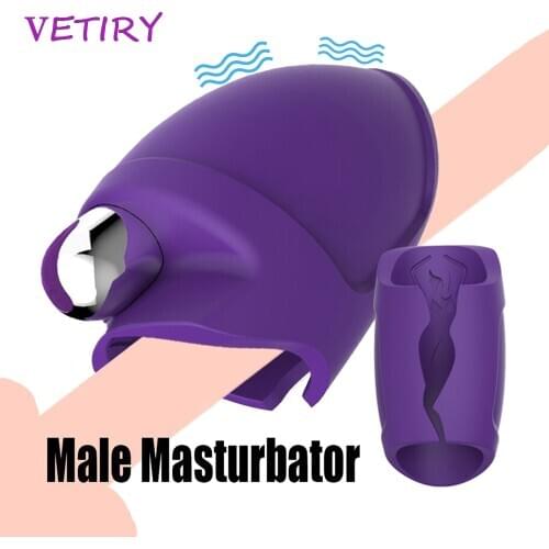 10 Speed Penis Exerciser Penis Pump Vibrator Trainer Glans Massage Sex Toys for Men Male Time Delay Cock Enlargers Masturbation