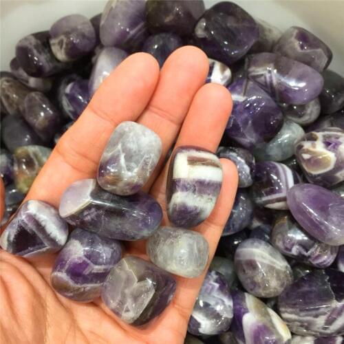 100g drop shipping Natural dream amethyst Crystal gemstone meditation healing chakra chevron amethyst loose crystal stone gift