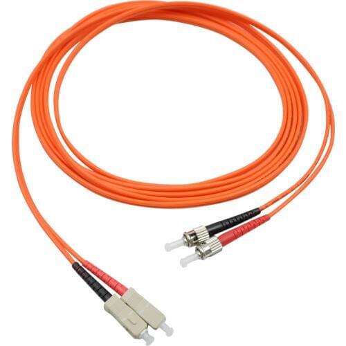 30 Meters SC-ST Fiber Optic Cable MultiMode Duplex Patch Cord OM1 62.5/125 30M