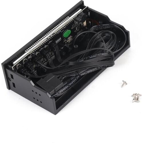 5.25" Drive Bay PC Computer CPU Cooling LCD Front Panel Temperature Controller Fan Speed Control for Desktop Computer