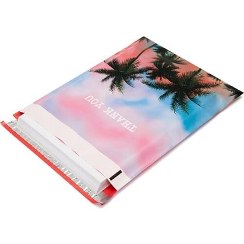 50Pcs Thank You Courier Storage Bag Waterproof Packaging Bags 10x13 Inch Plastic Shipping Envelope Self Sealing Poly Mailer