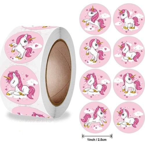 500 pcs/roll new reward sticker reward sticker child reward roll school reward student teacher cute animal sticker label