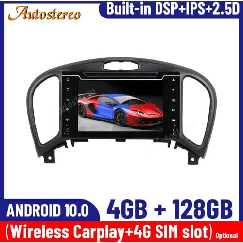 Android 10.0 4+128G Carplay For Nissan JUKE 2004-2018 Car GPS Navigation Multimedia Player Auto Stereo Radio Headunit IPS Screen