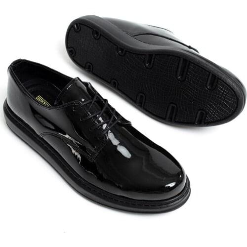 Chekich Black Suit Shoes for Men Polished Classic Wedding Laces Artificial Leather Business Wear Sewing Outsole Daily 2021 Spring Autumn Fashion Wedding Male Sneakers High Quality Comfortable CH003 V4