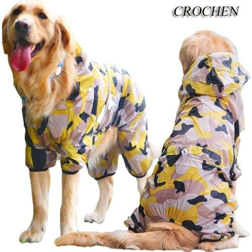 NACOCO Dog Sun-Protective Clothing Pet Four Legs Lycras Camouflage Cooling Costume for Large Dogs on Summer/Spring/Autumn