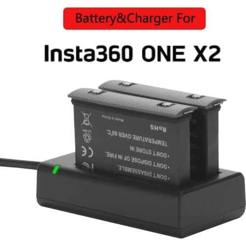For Insta360 ONE X2 Rechargeable Lithium Polymer Battery& Charge Hub For Insta360 Camera Batteries Accessories
