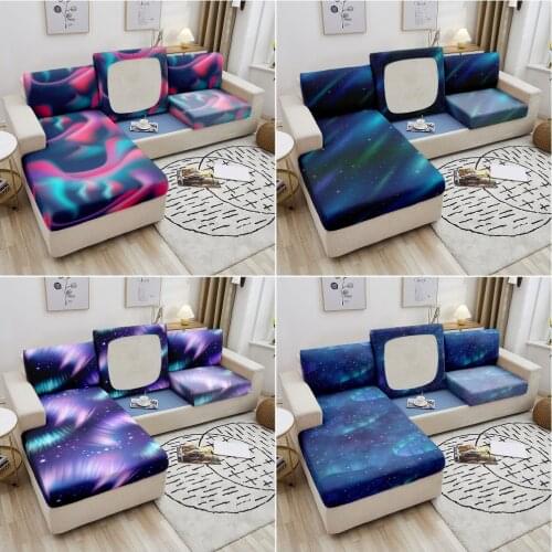 3D Starry Sky Elastic Sofa Seat Cushion Covers For Living Room Stretch Sofa Slipcover Removable Sofa Protector Couch Cover