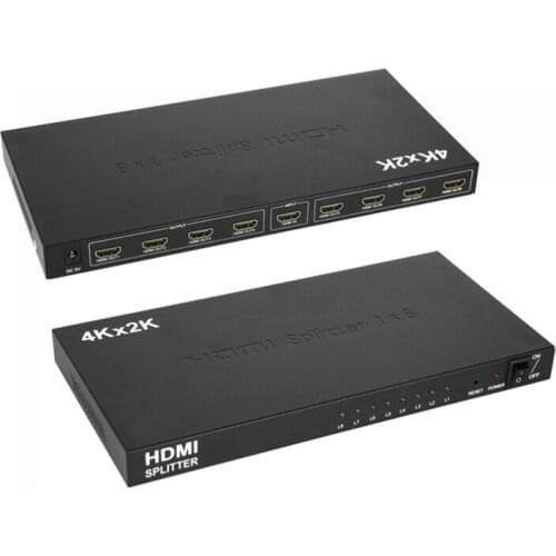 HDMI-Compatible 1.4 Splitter 1X8 High-Definition Audio And Video Splitter 1 In 8 Out HDMI-Compatible Divider