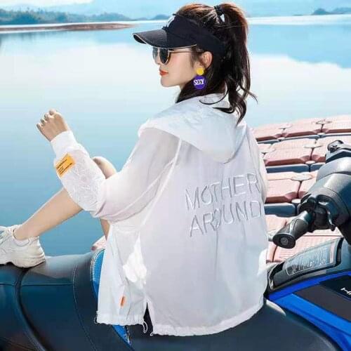 New Summer Casaco Feminino Korean Fashion Embroidery Womens Jackets Spring 2021 Breathable Thin Jacket Sunscreen Coat Femme