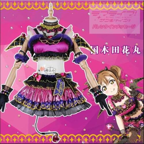 LoveLive!Sunshine!! Kunikida Hanamaru Cosplay Costumes Little Devil Sexy Uniform Skirt Female Role Play Clothing Custom-Make