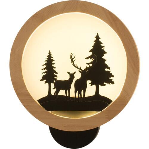 Nordic LED Wall Lamp Modern Bedroom Light Fixtures Staircase Lighting Iron Wandlamp Ring Sconce Lamps Acrylic Arandela