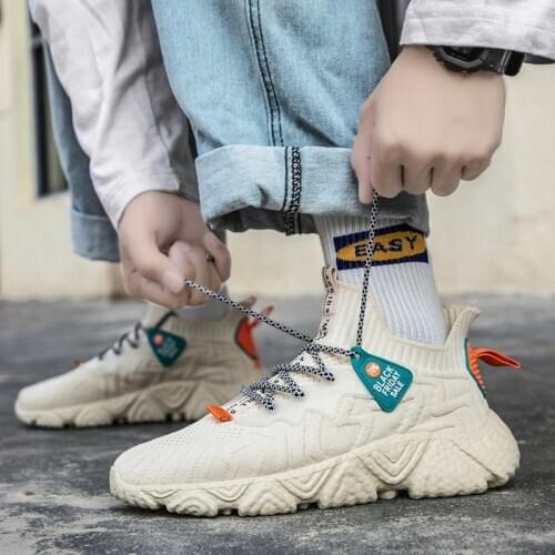 2020 New Fashion Breathable Men Mesh Shoes Custom Colorful Mens Sneakers Trainers Street Style Male Footwear casual