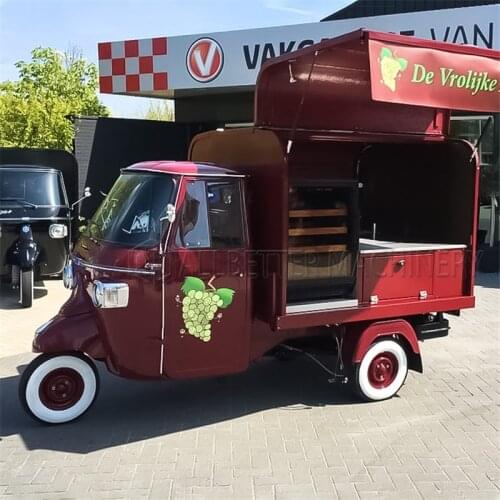 New Design Street Sale Beer Bar Ice Cream Truck Electric Car Food Cart Van Cocktail Station Ape Piaggio