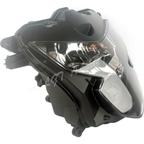ALLGT Motorcycle HeadLight For Suzuki 2004 2005 GSXR 600 750 K4 Clear Head Light Black