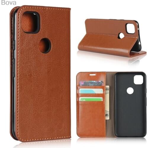 Deluxe Wallet Case for Google Pixel 4A premium leather Phone Case Flip Cover for Google Pixel 4A Bags