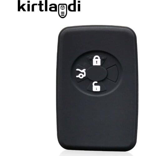 Silicone Key Case Shell Protection Holder for Toyota Vanguard Previa Estima RAV4 Alphard Vellfire Cover Remote 3 Button Keyless