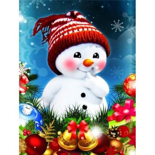 SNA DIY Diamond Painting Christmas Kit Full Drill Embroidery Landscape Mosaic Art Picture of Rhinestones Home Decor Gift