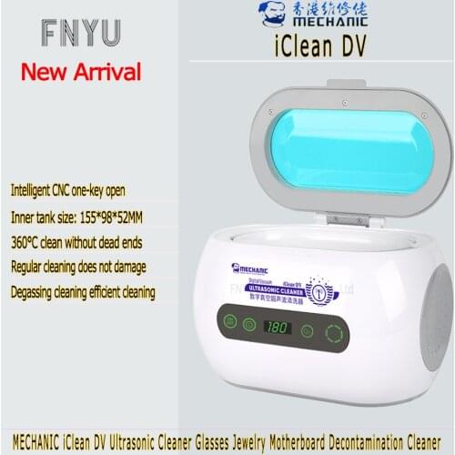 Ultrasonic Cleaner MECHANIC iClean DV Digital Vacuum CNC 360℃ Glasses Jewelry Motherboard Decontamination Degassing Cleaning