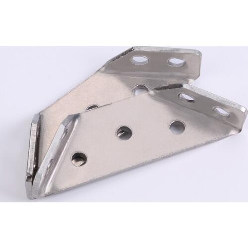 Thicken Stainless Steel Triangle Corner Connector Desktop Fixed Holder L-shaped Wall/Hanging Cabinet Fixed Bracket 10Pcs/lot