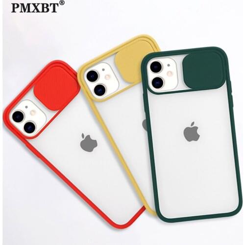 Camera lens protection phone case For iPhone 11 Pro Max XS X XR 6 6S 7 8 Plus Transparent Soft Back Candy Color Shockproof Cover