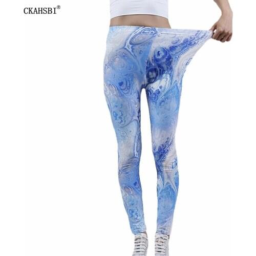 CKAHSBI Floral Printing Mujer Yoga Pants Women Fitness Running Sportswear High Waist Gym Stretchy Breathable Stretch DropShip