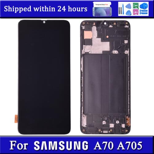 LCD For Samsung A70 A705 A705FN A705YN A705F A705G Display Touch Screen Digitizer Assembly With Frame