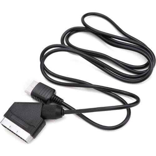 1.8m/6ft VGA RCA Audio Cable Cord SCART Cable TV AV Lead Real RGB Scart Cable replace connection cable for SEGA Dreamcast DC