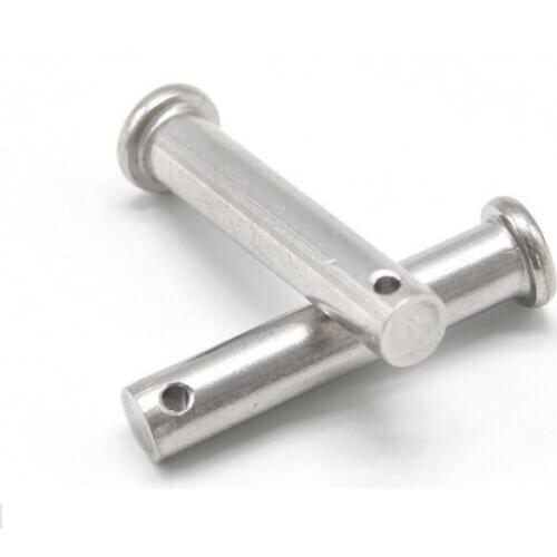 10pcs M4 Stainless Steel 304 Cylindrical With holes Pin Locating Dowel 16-60mm length