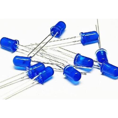 1000Pcs LED DIFFUSED F5 5MM BLUE COLOR BLUE LIGHT Super Bright Bulb Lamp