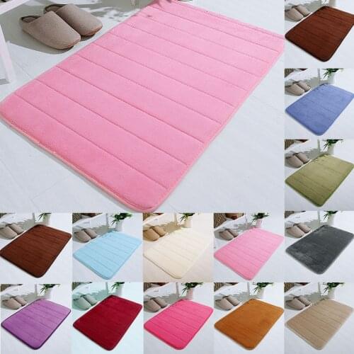 11 Colors Microfibre Soft Rugs Home Shower Bath Pad Bathroom Bedroom Carpet Anti-Skid Rug Floor Mat Size: 40 X 60cm