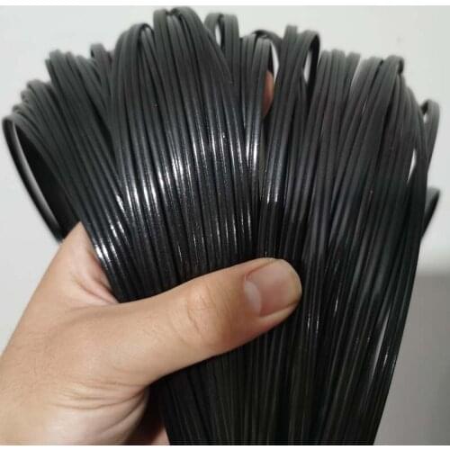 500g 8mm Black PE Cane Flat Synthetic Rattan Material Weaving Crafts Home Furniture Chair Table Sofa Basket Decoration