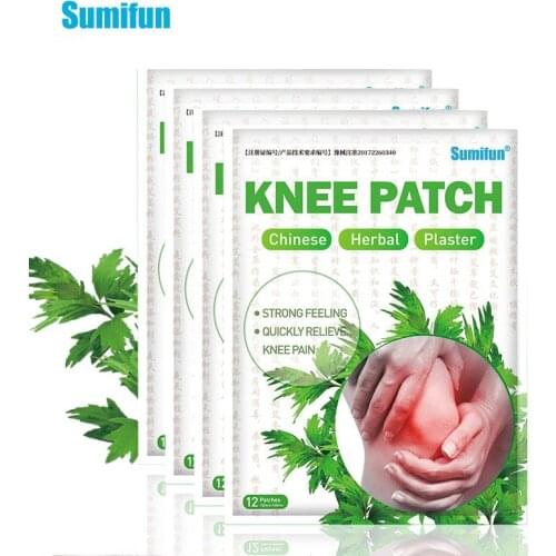 72Pcs Sumifun Wormwood Herbal Knee Patch Joint Muscle Sprain Pain Relief Sticker Arthritis Rheumatism Medical Plaster Body Care