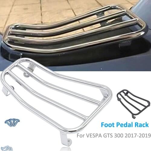 Motorcycle Accessories Foot Pedal Rear Luggage Rack Bracket Holder For VESPA GTS 300 GTV 300 GTS300 GTV300