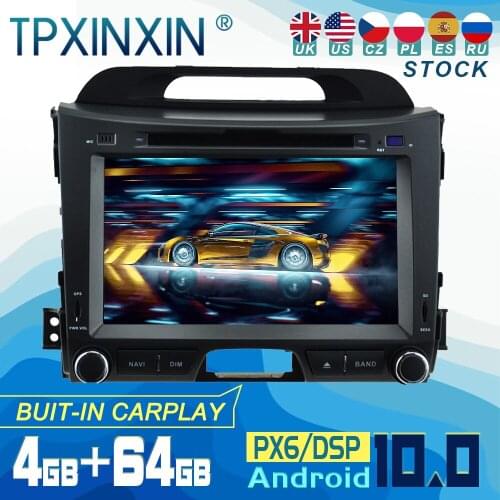 For Kia Sportage 2010-2016 Android 10 Carplay Radio Player Car GPS Navigation Head Unit Car Stereo WIFI DSP BT