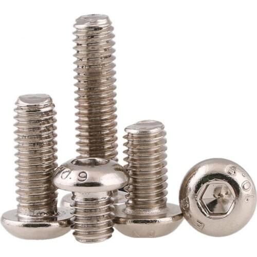 10/20pcs Socket Button Hex Head Countersunk Bolt Bolts M6 M8 Hexagon Nickel 10.9 Grade