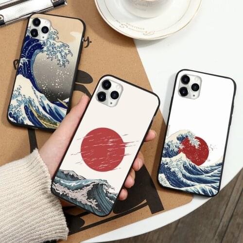 Japanese Hokusai The Great Wave Phone Case for iPhone 11 12 pro XS MAX 8 7 6 6S Plus X 5S SE 2020 XR coque shell funda hull