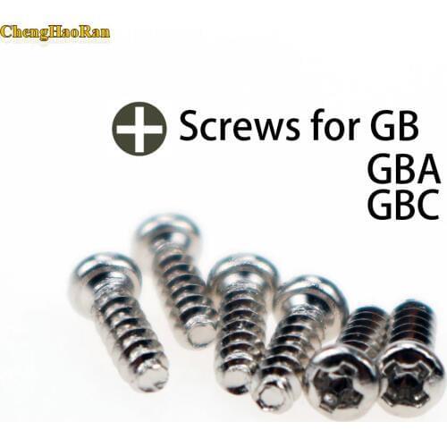 ChengHaoRan 30pcs Replacement For Gameboy Cross Screw For GB GBA GBC Game Console Shell Case Triangle Screws