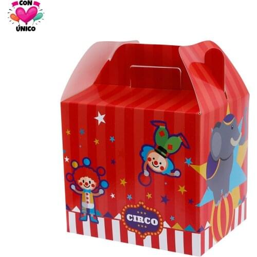 Conunico Circus Carnival Birthday Party Funny Acrobatics Clown Favor Supplies Festival Topper Decor Gift Box Cake Pick CC3643
