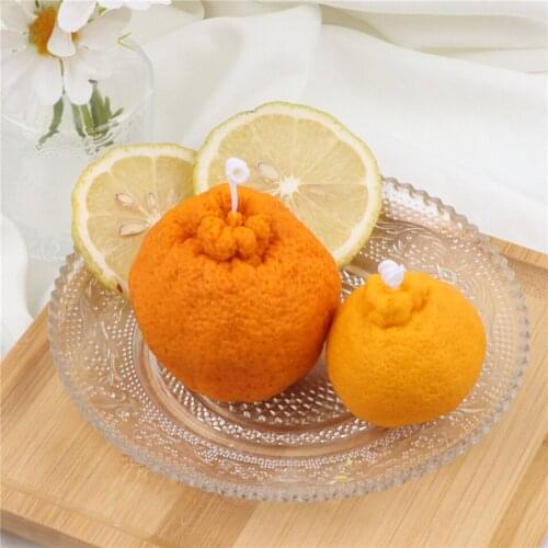 Orange Shape Candle Soap Molds Soap Candle Two Size Fruit Simulation Mould Plaster Resin Fondant Baking Chocolate Cake Snacks