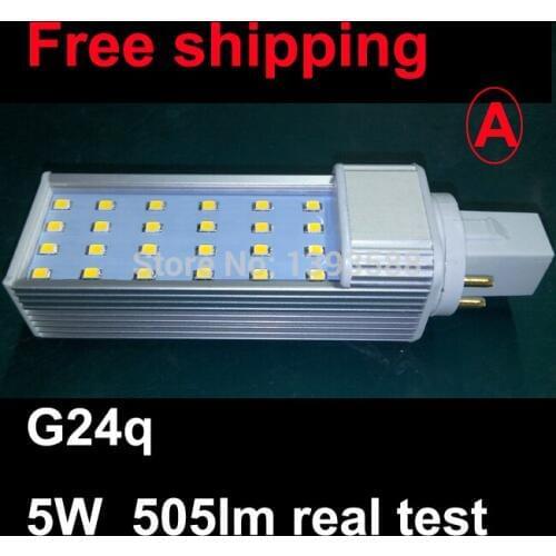 G24 plc led bulb AC85V-265V 5W 24pcs SMD 2835