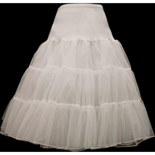 Free Shipping Short Organza Petticoat Crinoline Vintage Wedding Bridal Petticoat for Wedding Dresses Underskirt Rockabilly Tutu