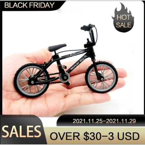Mini Finger Mountain Bikes Diecast Nickel Alloy Stents Finger Bicycle Children Novelty Gag Toys Model Mini Portable Bike For Kid